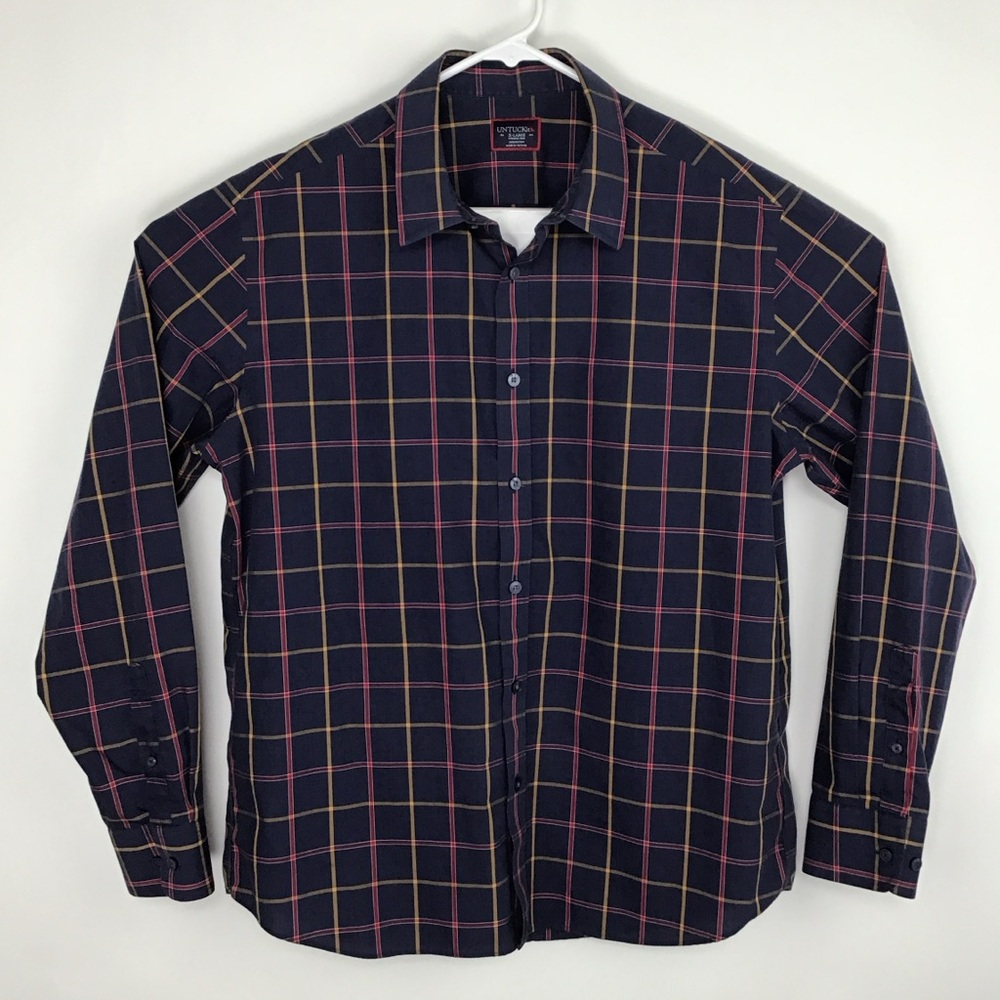 UNTUCKit Georgio men’s wrinkle free long sleeve button up shirt XL